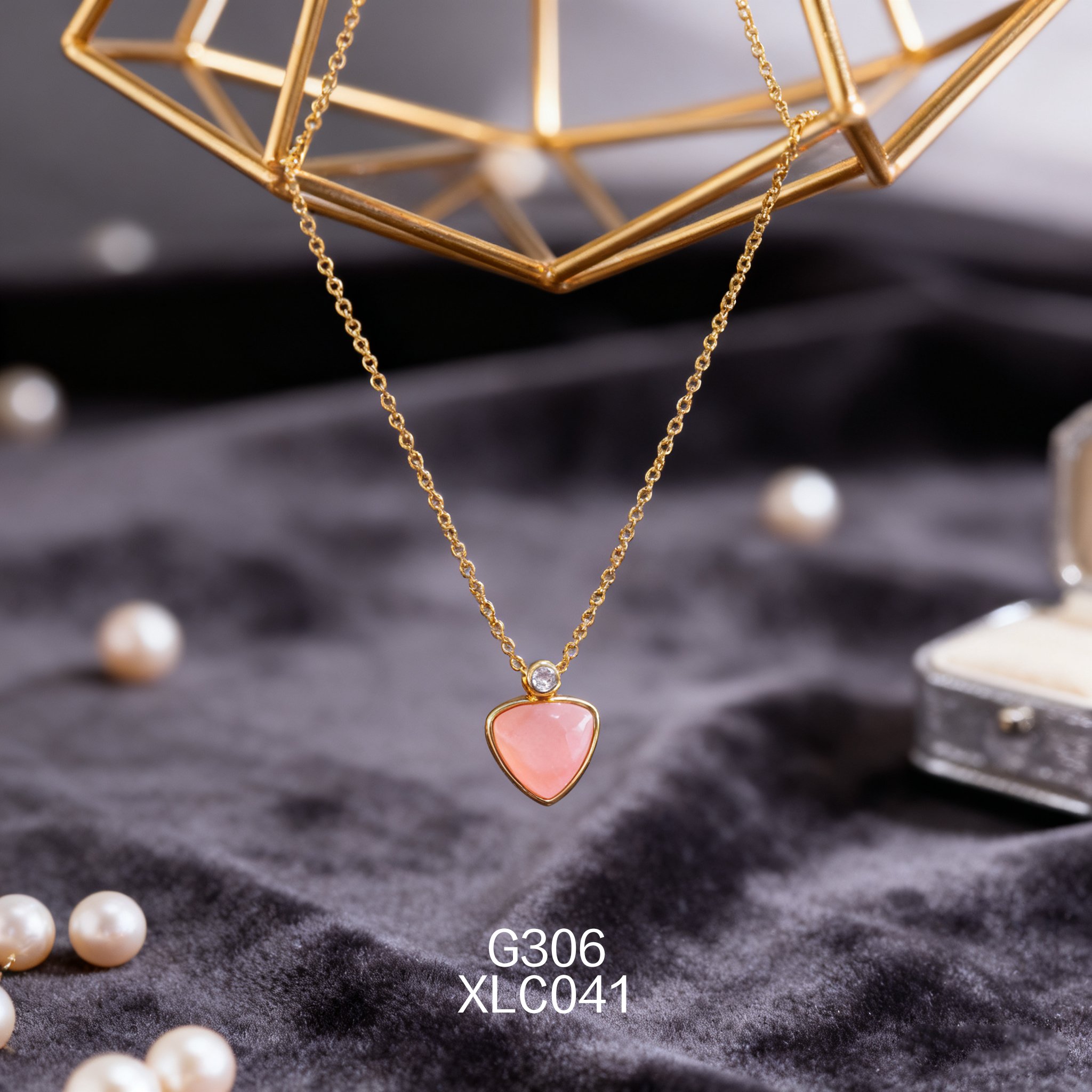 Gold-plated Abalone Necklace