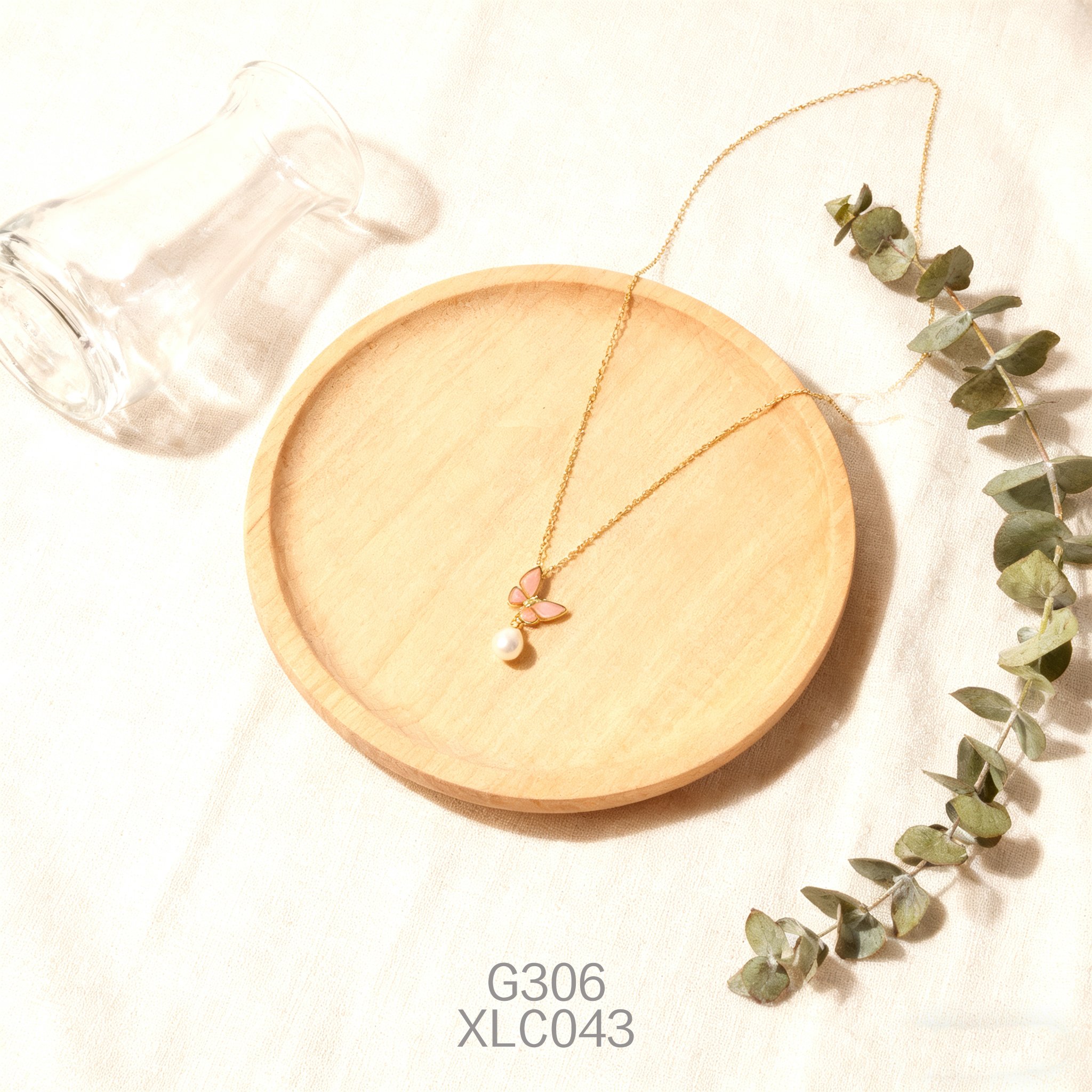 電鍍黃金珍珠女皇貝項鍊