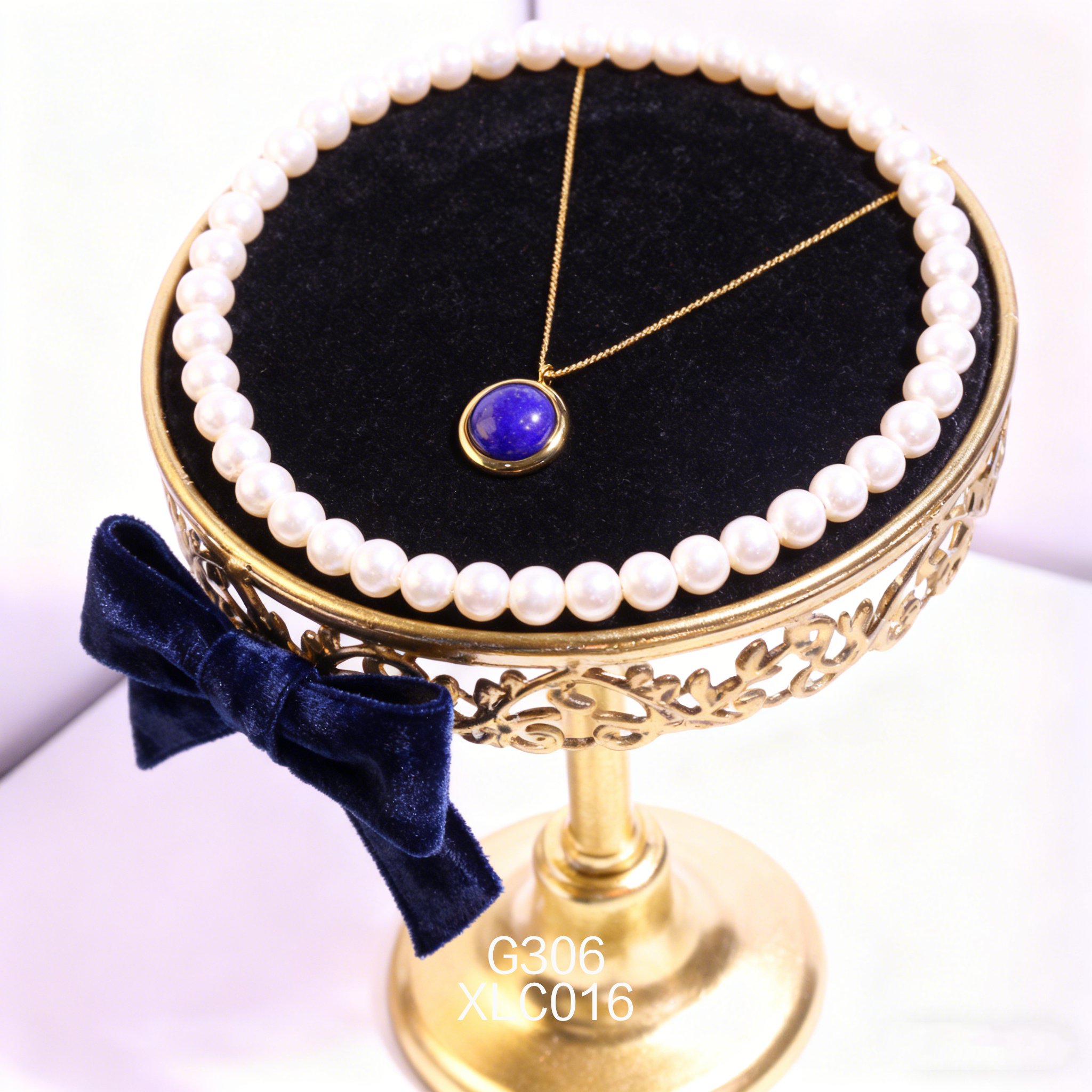 電鍍黃金青金石項鍊